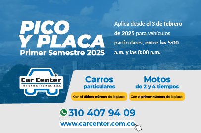 Pico y Placa Medellín 2025, primer semestre